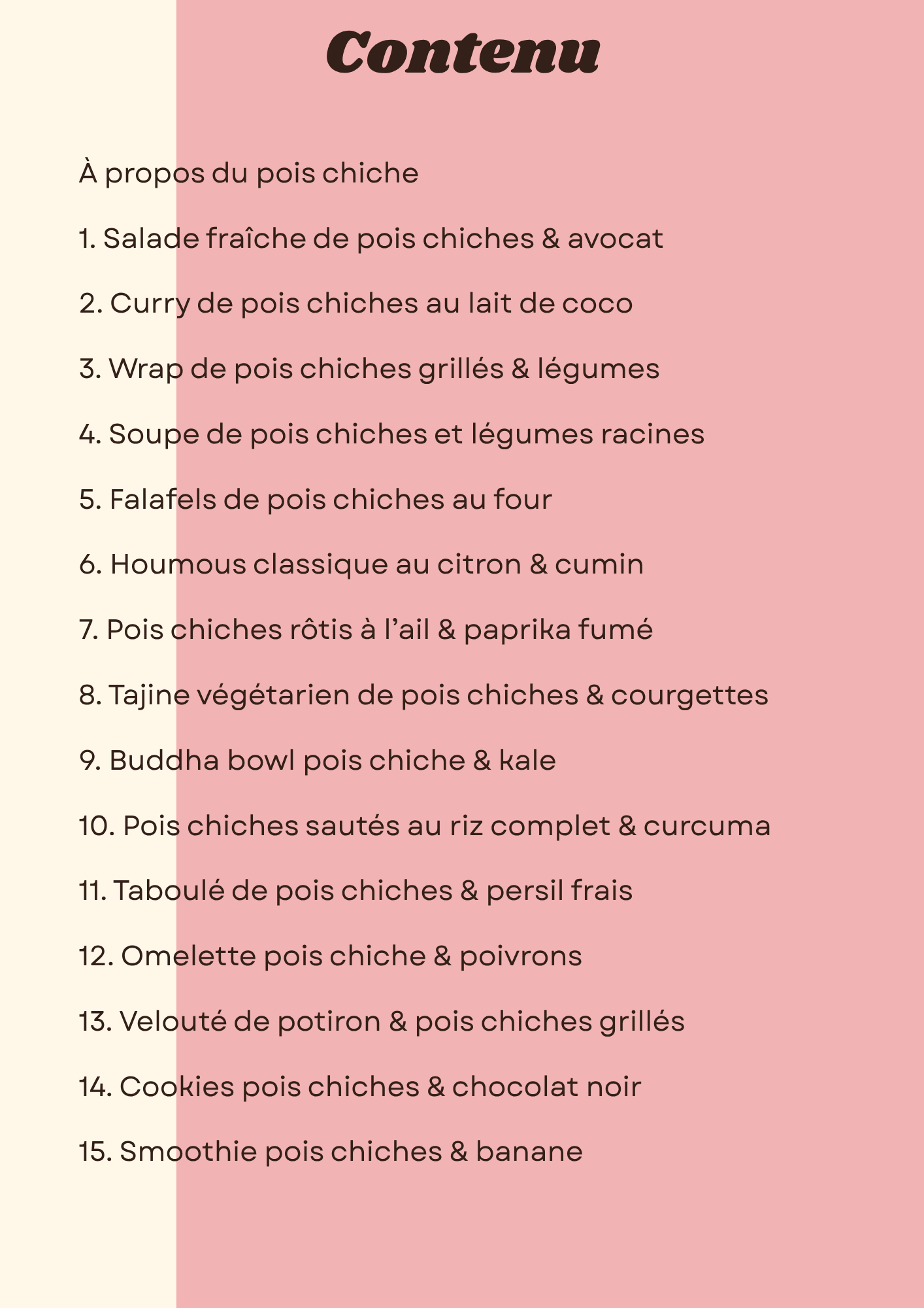 À la Table du Pois Chiche